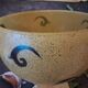 Glass paste salad bowl