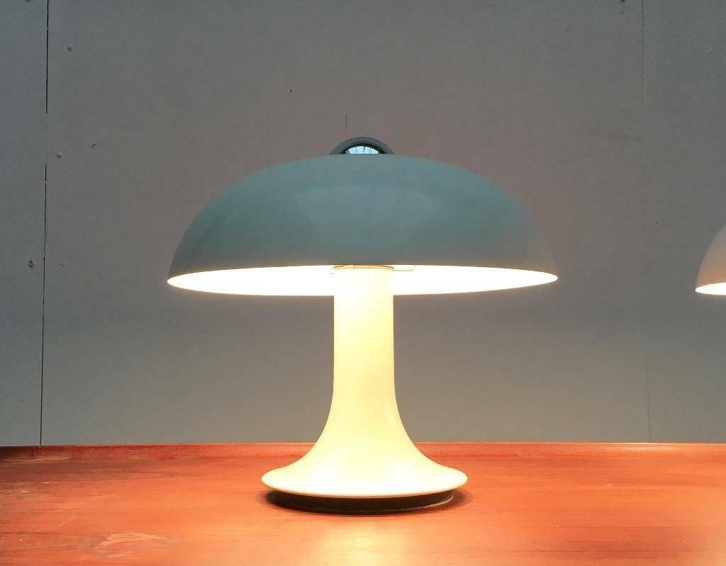 Mid-century German mushroom table lamp from the Space Age, by Kontakt-Werkstätten / Staff, 1960s, set of 2.