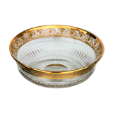 Large flared St Louis Crystal model Thistle gold.