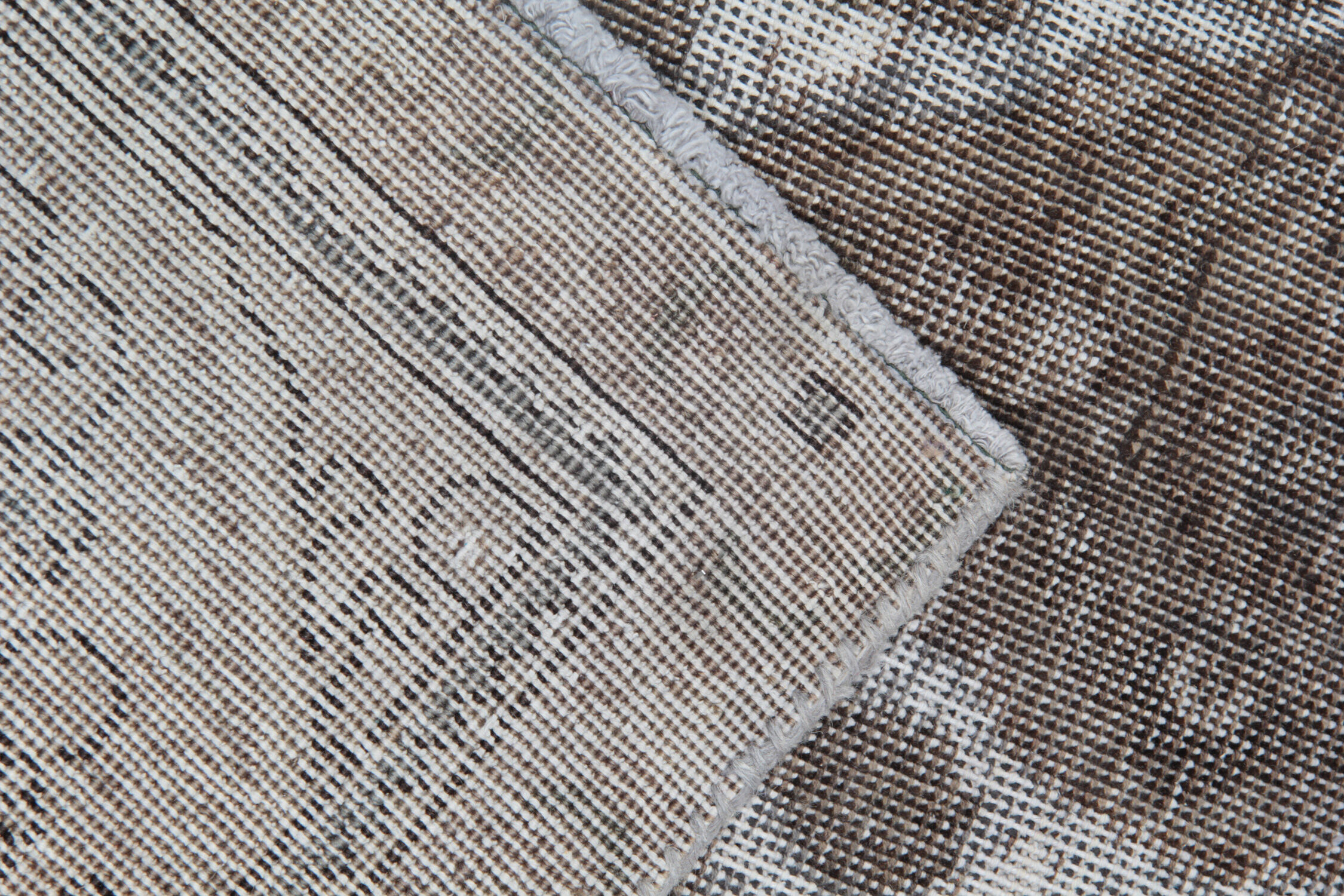 Large Grey Overdyed Rug Handmade Oriental Wool Living Room Carpet- 280x296cm