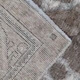 Large Grey Overdyed Rug Handmade Oriental Wool Living Room Carpet- 280x296cm