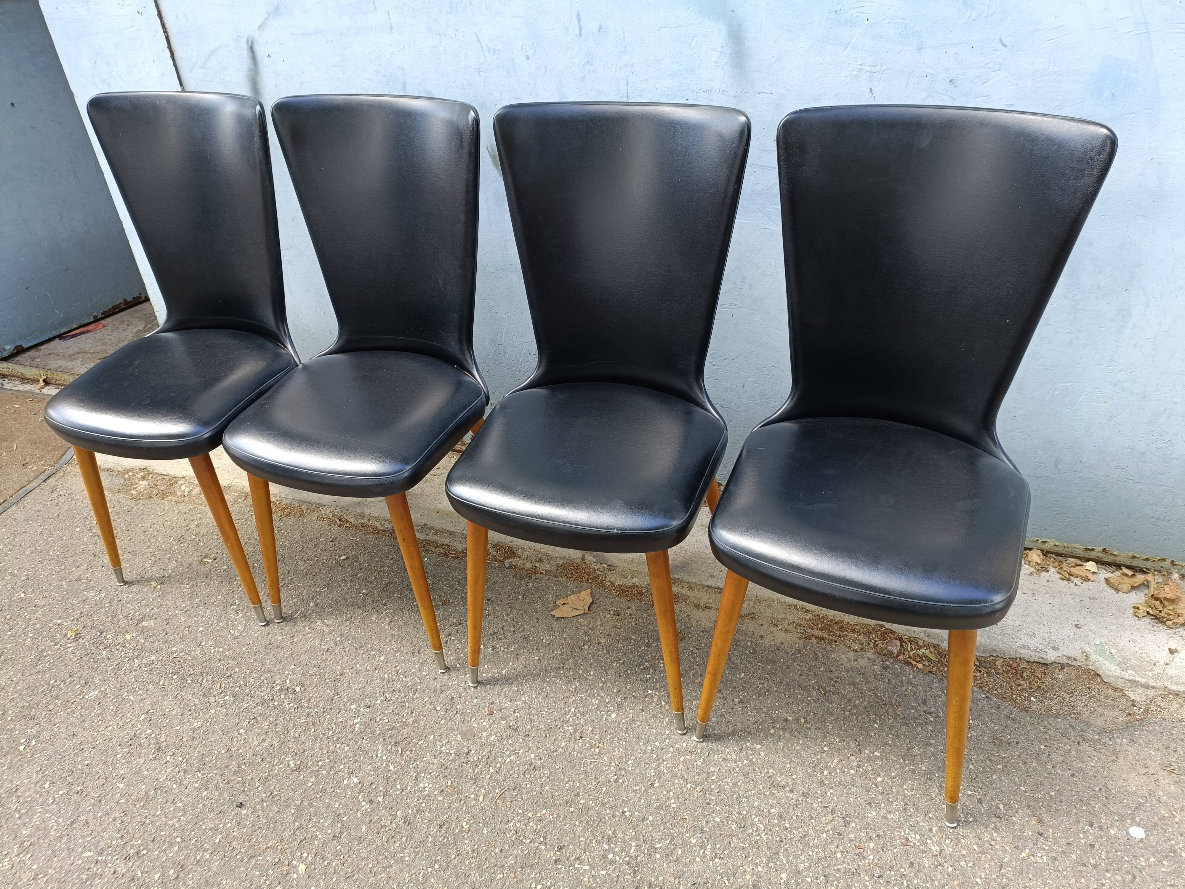 Lot of 4chaises Bauman essor
