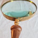 Loupé old wood and brass