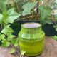 Mado Jolain's tea pot in green glazed ceramic