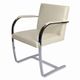 Brno Flat chair by Ludwig Mies van der Rohe and Lilly Reich and produced in the 1990s by Knoll