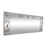 Brasserie mirror art nouveau style eglomised glass