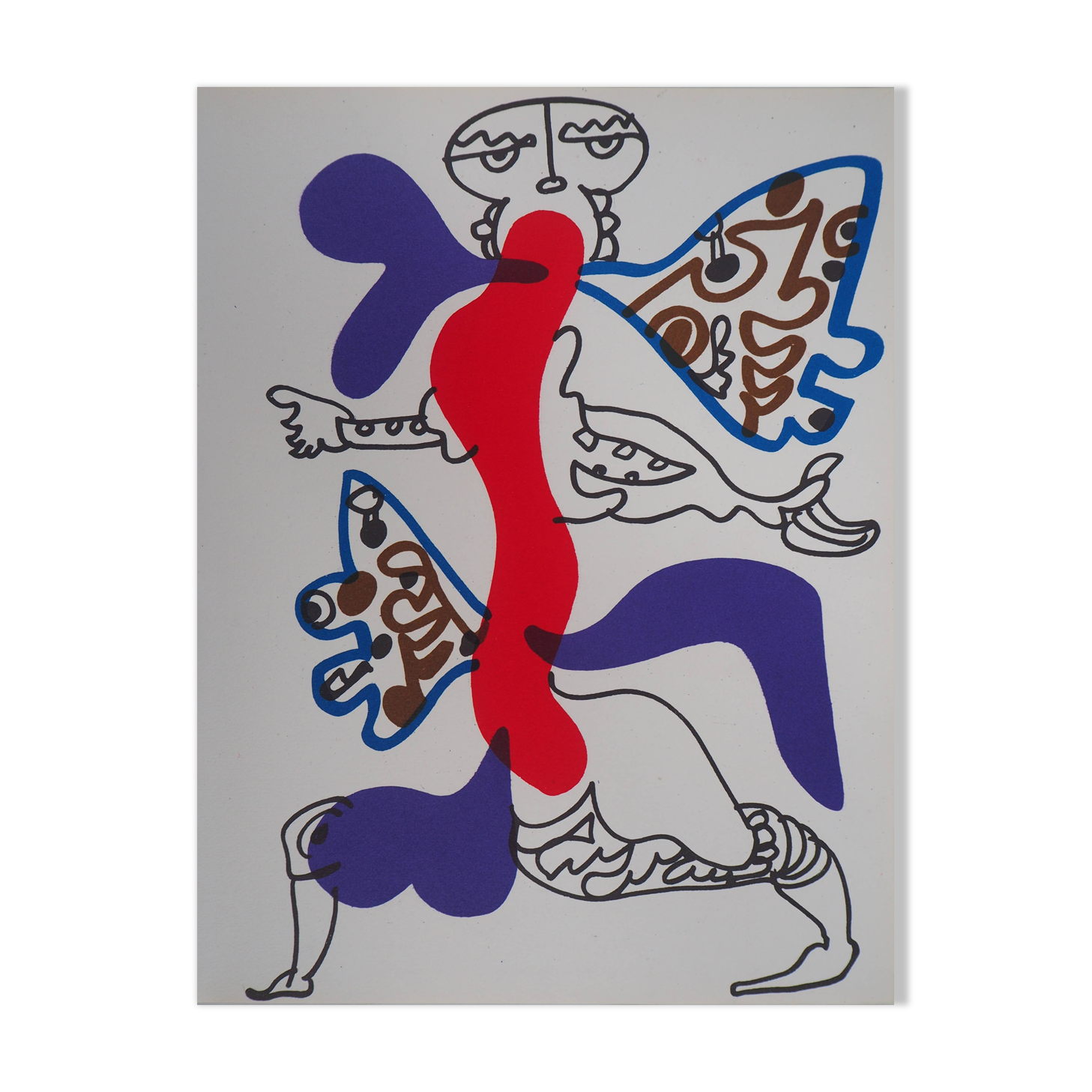 Charles Lapicque: Surrealist Butterfly - Original Lithograph