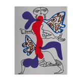 Charles Lapicque: Surrealist Butterfly - Original Lithograph