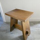 Solid oak set, brutalist
