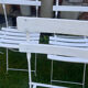 Old terrace bistro chairs