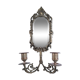 Patinated bronze chandelier mirror early twentieth century