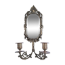 Miroir chandelier en bronze patiné début XXème