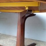 Baumann table + 2 wooden extensions ep 1970