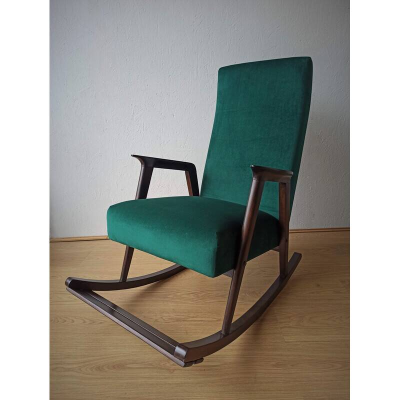 Fauteuil à bascule vintage des années 50.