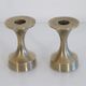 Pair of Danish brass candle holders 1970