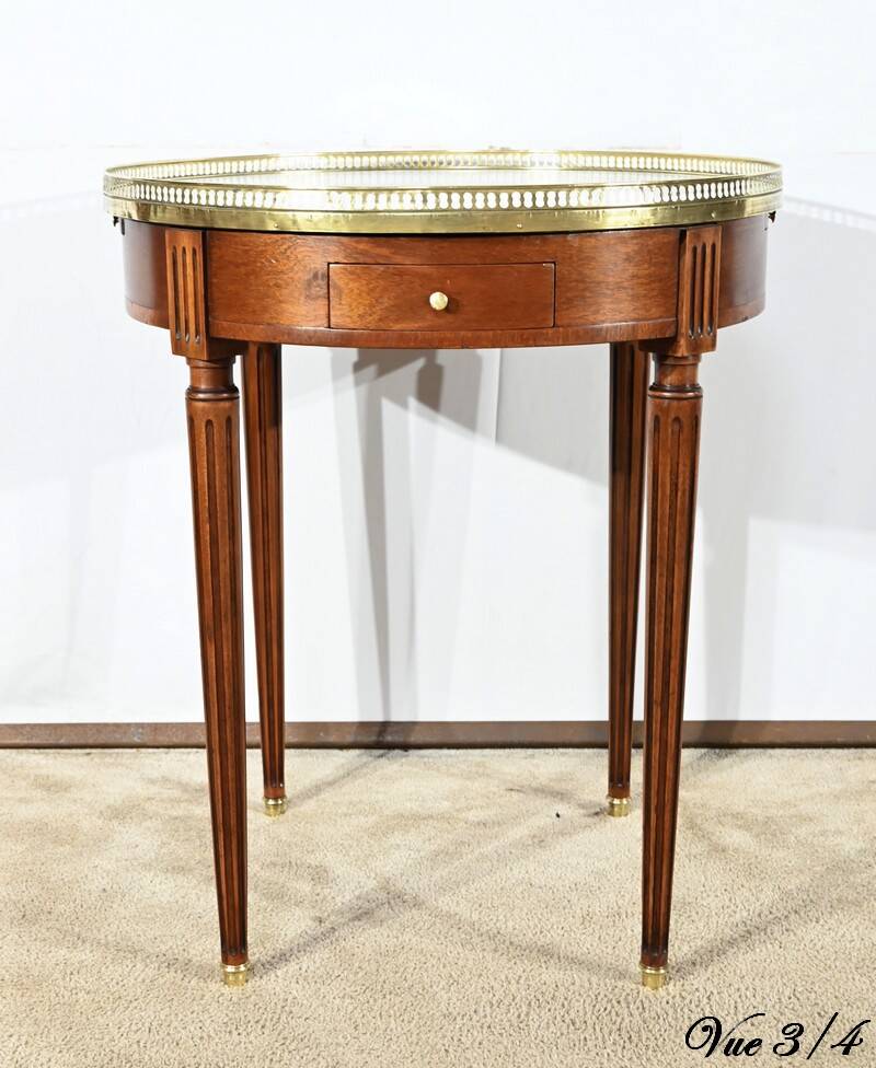 Mahogany Bouillotte Table, Louis XVI style – Mid 20th century