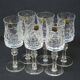 6 thick cut crystal wine glasses ff crystal hand