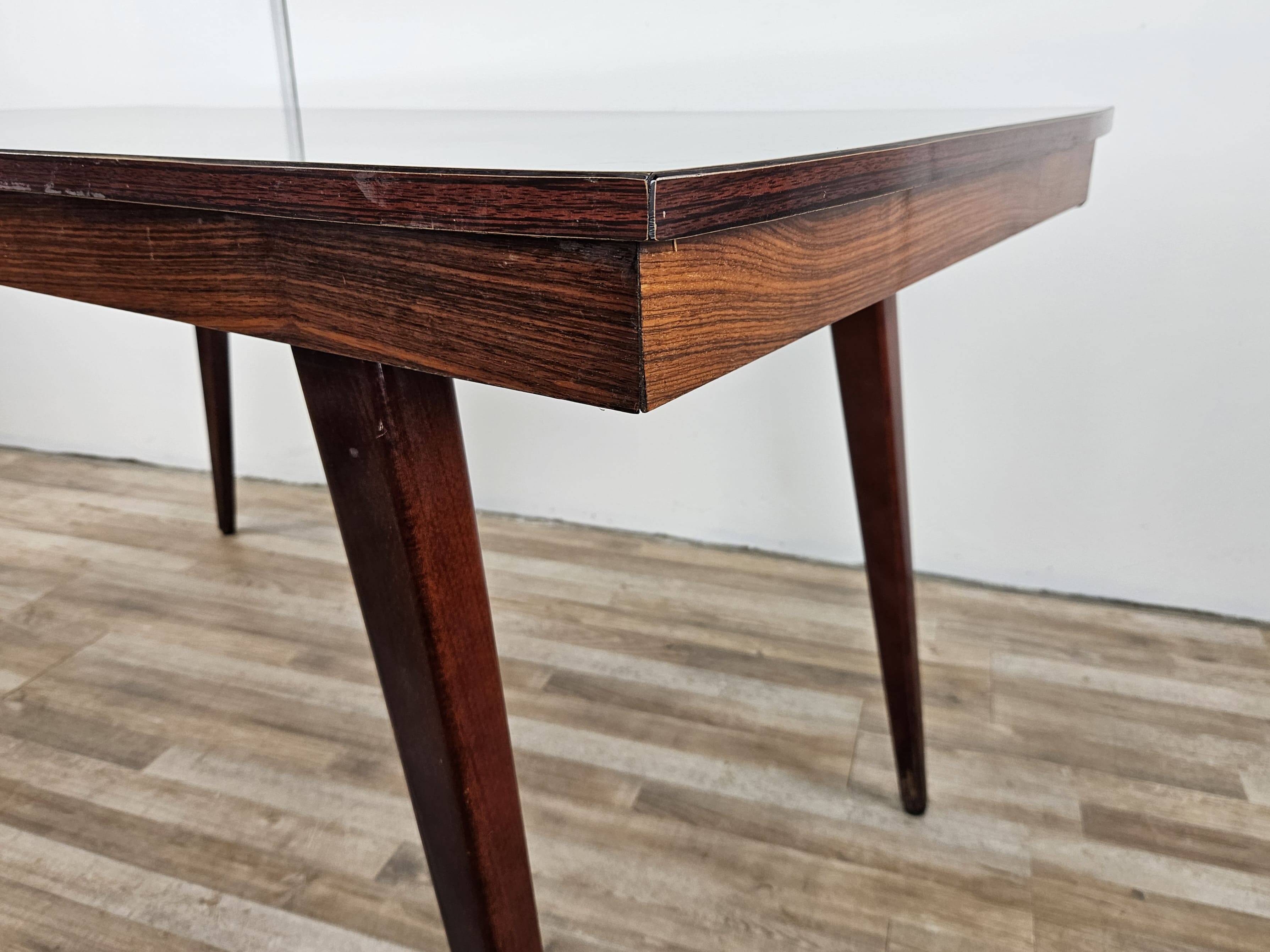Mid Century table in rosewood laminate
