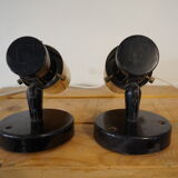 Black and gold lita sconces from the 1950s