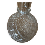 Carafe ou soliflore en verre taillé