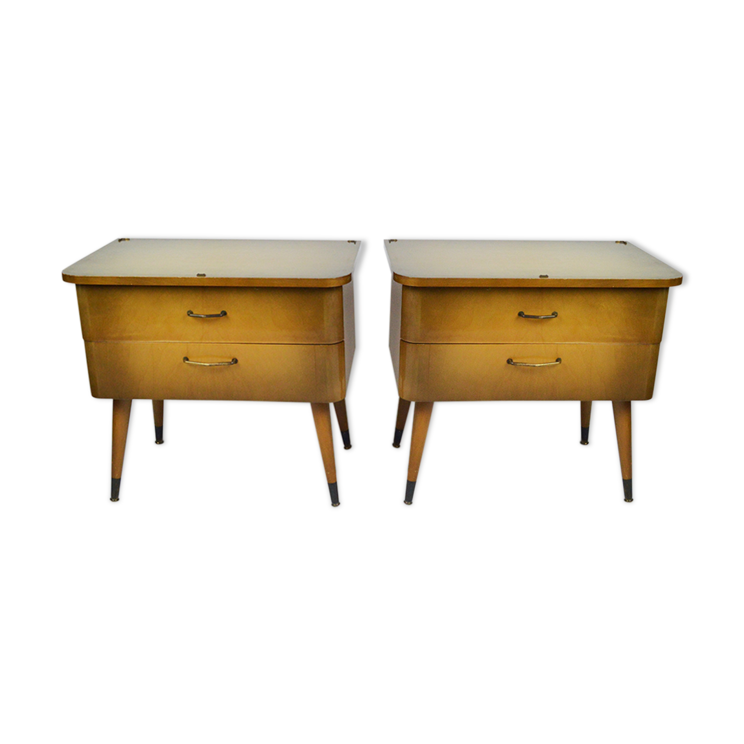 Paire de tables de chevet, années 1960