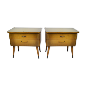 paire de tables de chevet,