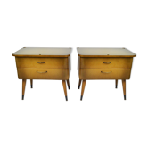 Paire de tables de chevet, années 1960