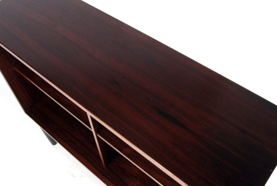 Modern Danish vintage retro rosewood library