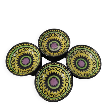 Set of 4 vintage HB Quimper bowls
