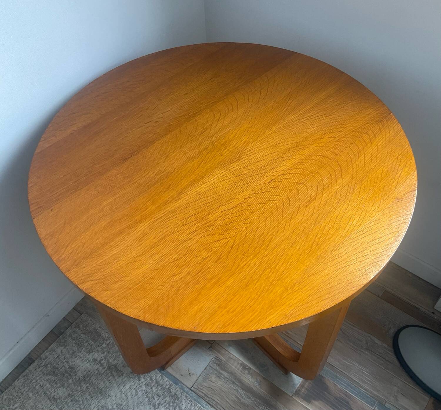 Art Deco oak coffee table from the 40s and 50s