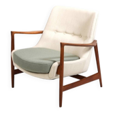 Fauteuil Ib Kofod Larsen modèle 4346 / Neuf et rembourré