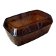 Beurrier en verre marron fumé Arcopal vintage