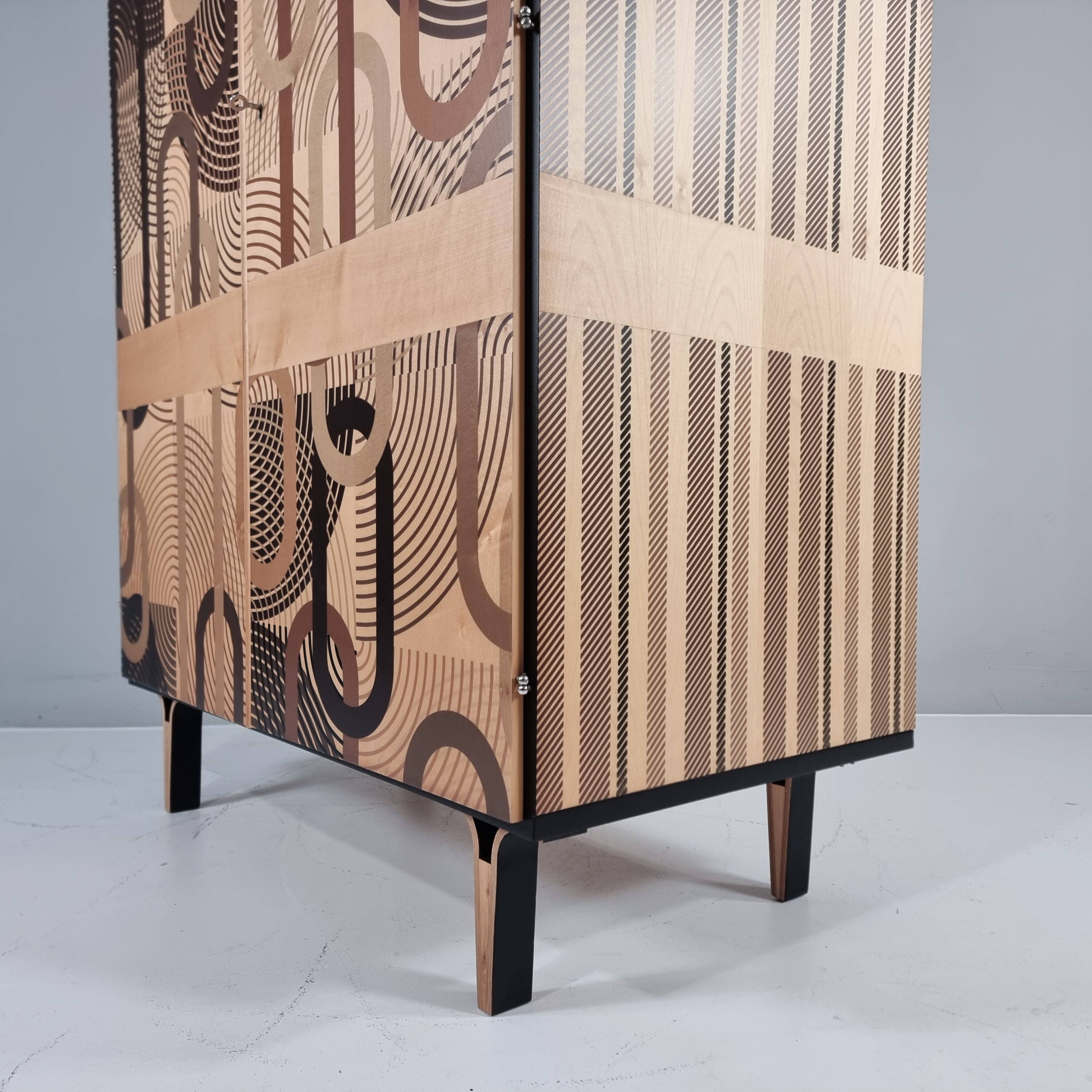 Vintage wardrobe in ash, 1970s