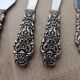Set of 5 vintage silver-plated metal kitchen utensils