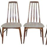 Eva teak chairs from Koefoed Møbelfabrik, set of 4