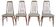 Chaises en teck Eva de Koefoed Møbelfabrik, ensemble de 4