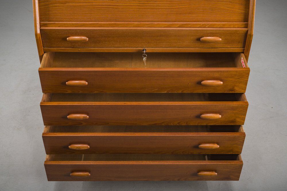 Mid-century modern teak secretary from Dyrlund, Denmark, 1960s