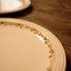 Set of 7 flat plates Longwy "Betty" art deco