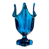Vase amphore en verre viking des années 1960