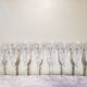 8 crystal champagne flutes