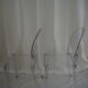 Pair of stackable chairs Victoria Ghost by Philippe Starck, Kartell