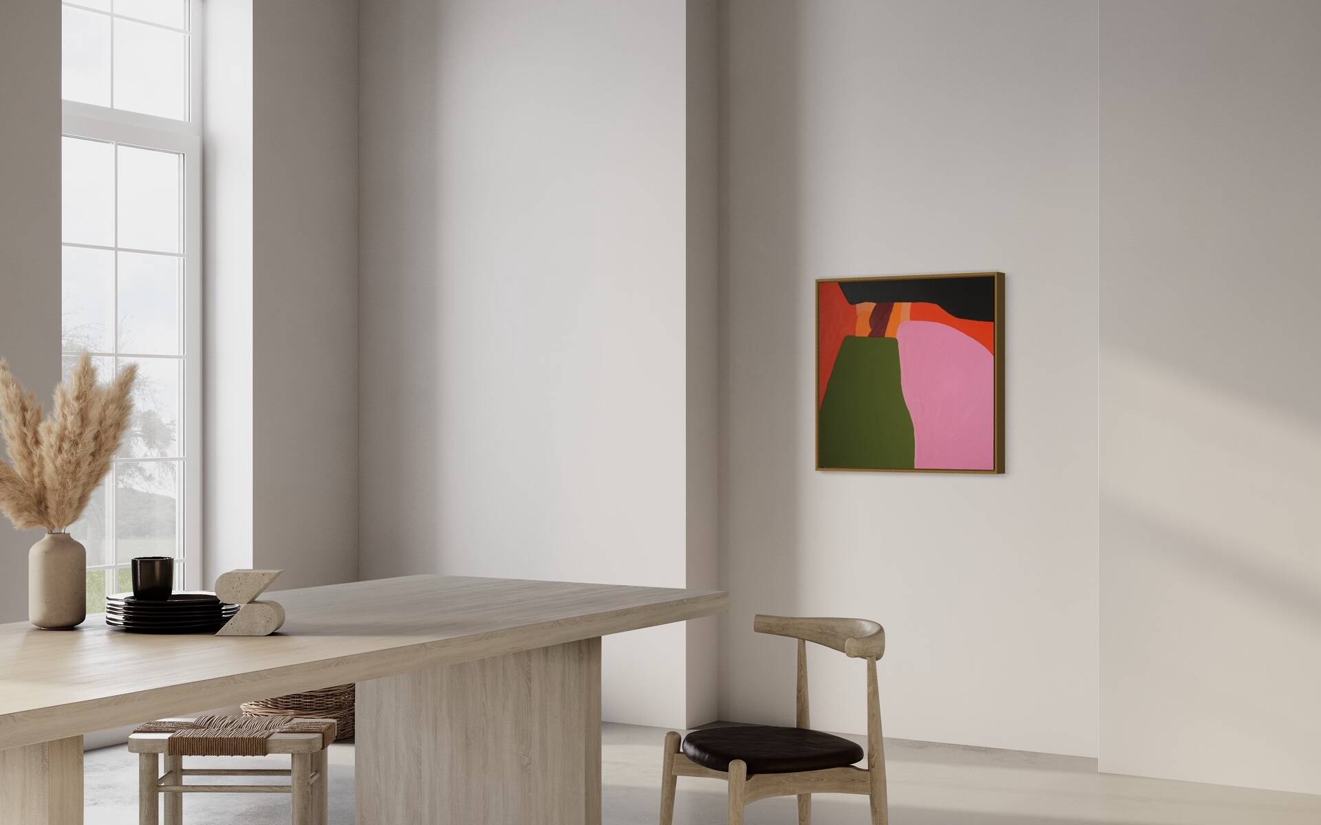 Original painting Orange composition CC 05 by Bodasca