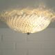 Vintage Murano Glass Sconce: Pearl Glass Wall Lamp / Handmade Flush Mount