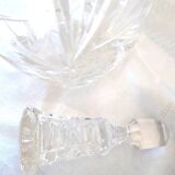 Beautiful crystal carafe with a beautiful worked crystal stopper