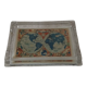 Ashtray Air France old glass planisphere