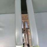 Gray skai chrome design armchair