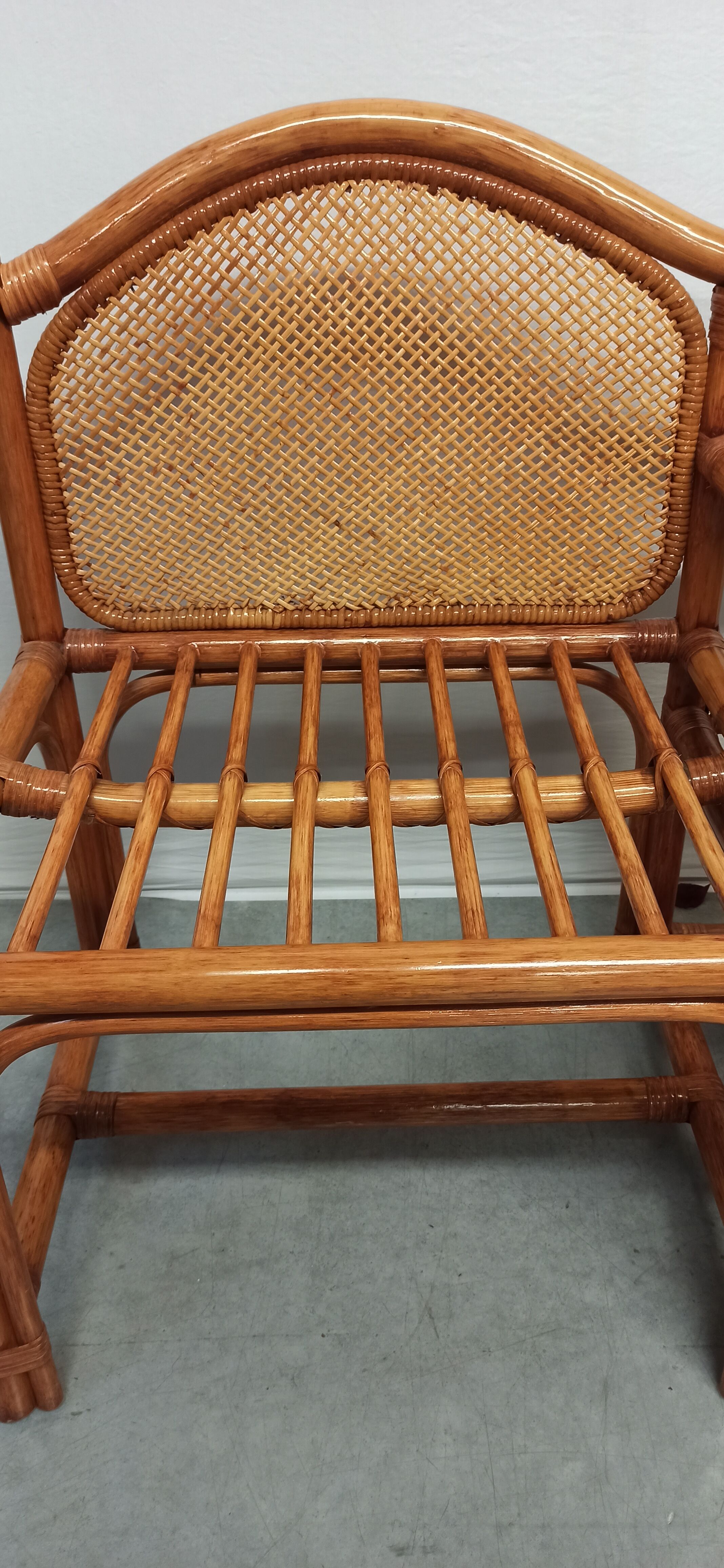 Furniture phone bamboo rattan and wicker