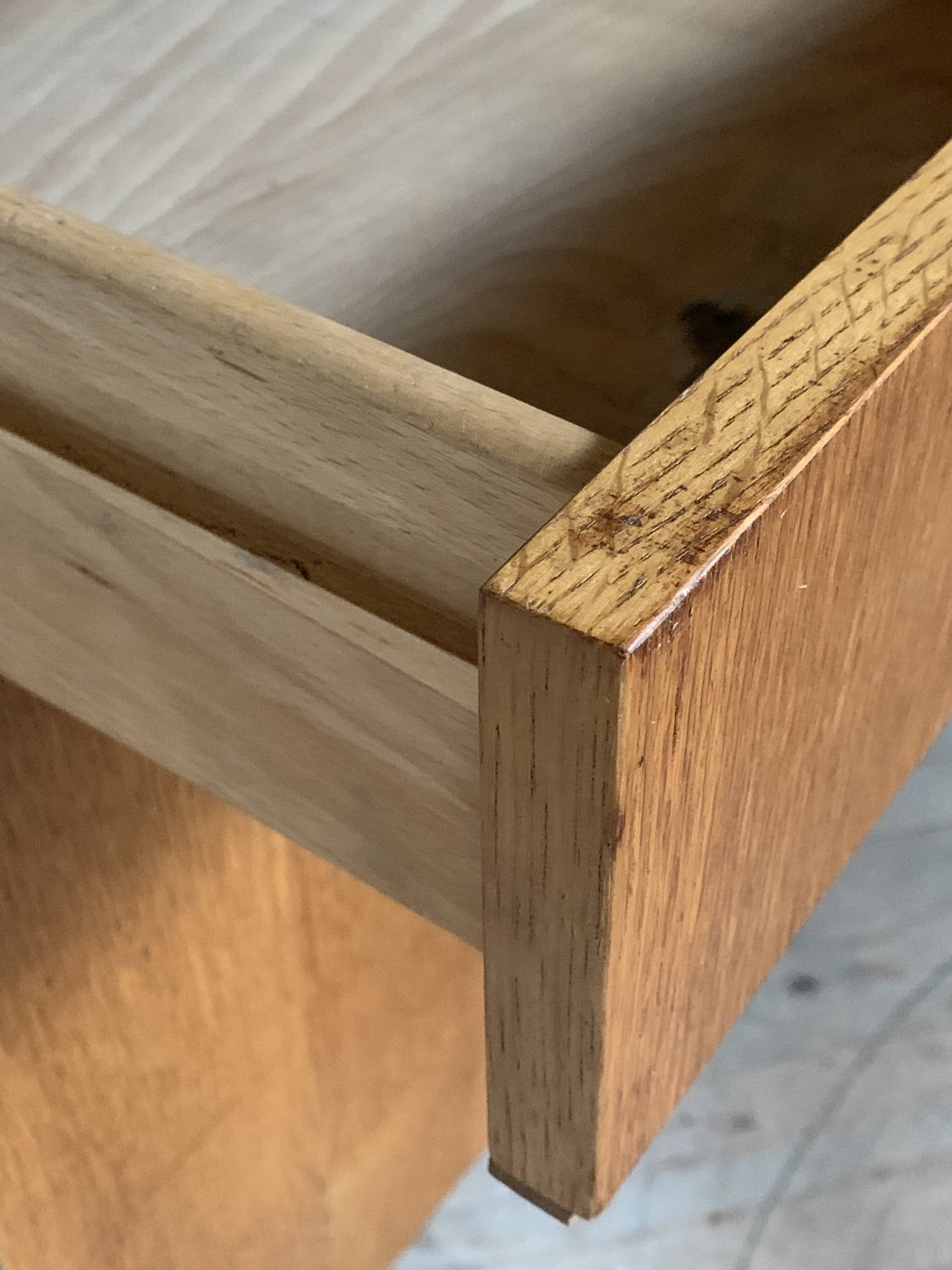 Vintage oak secretary desk