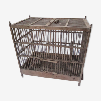 Cage en bois ancienne