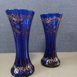 Pair of Sèvres crystal vase